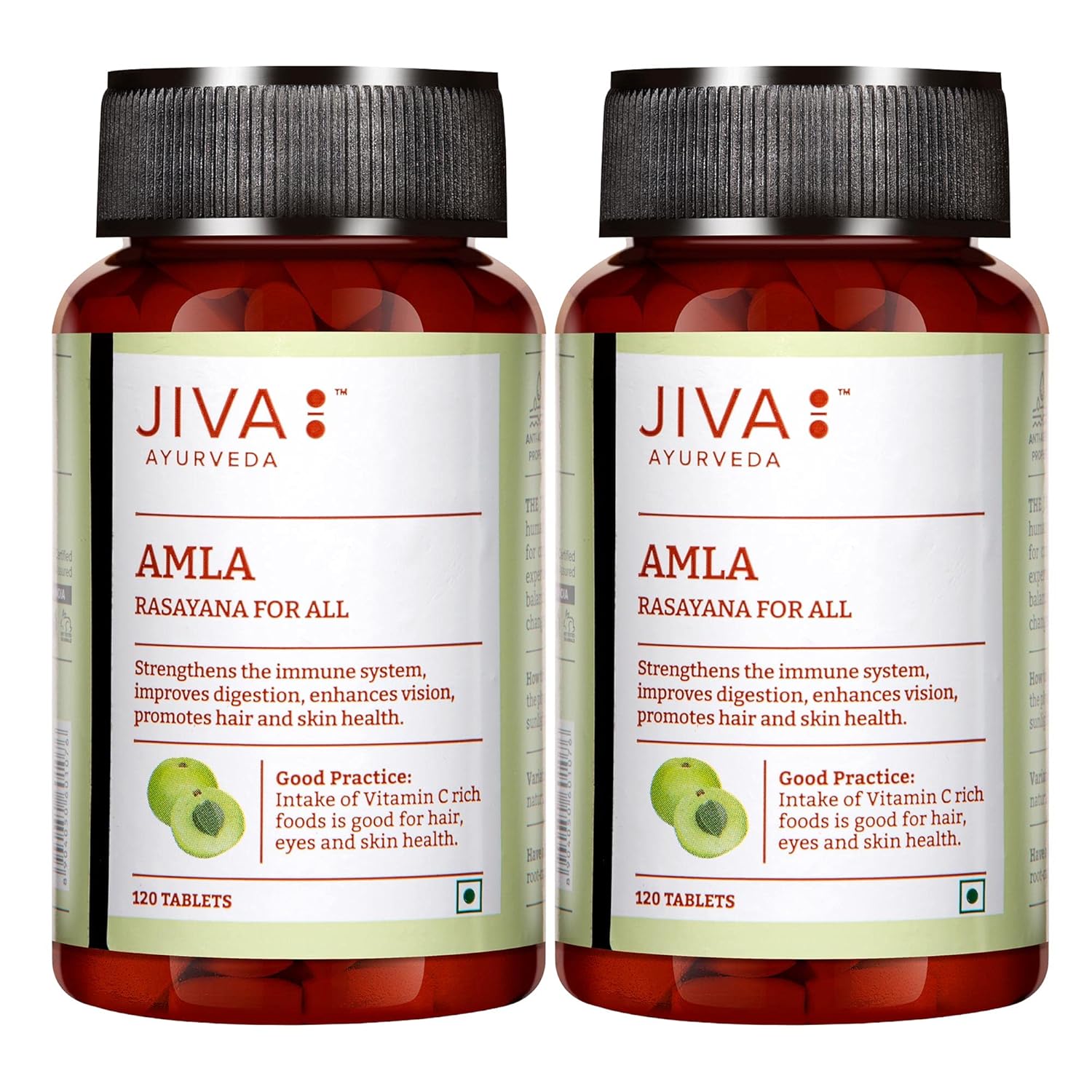 

Jiva Amla Tablets 500mg, 120 Tablets X Pack of 2