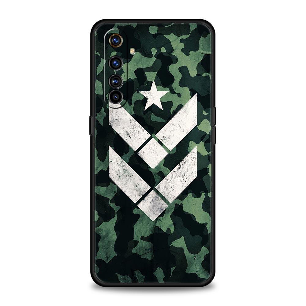 Custodia Militare Camouflage Camo per Realme 12 11 10 9 8 5G 7 6 GT5 GT3 GT2 Pro C21 C25 C35 Per Realme GT Neo 2 3 3T 5 Cover
