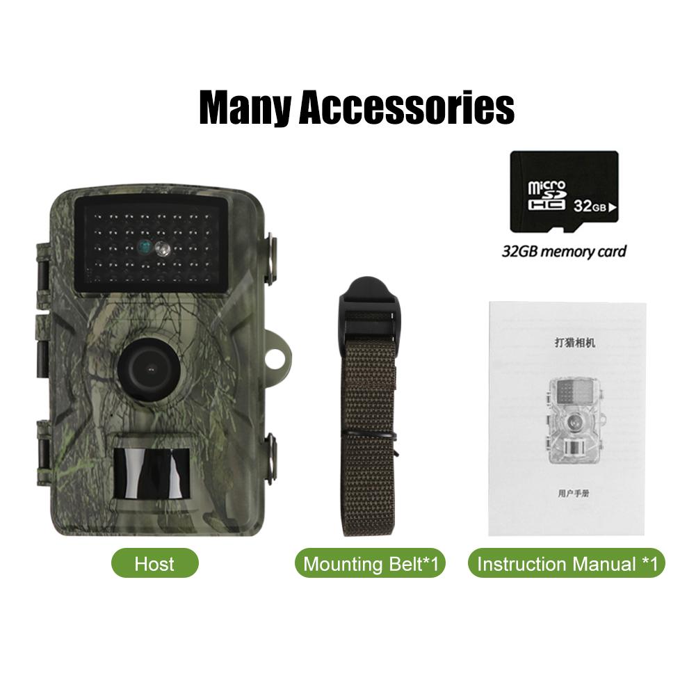 1080P Car Theft Prevention Camera Outdoor Camera 16MP Field Detection Camera Hunts Night-Visions Camera IP66 Waterproof