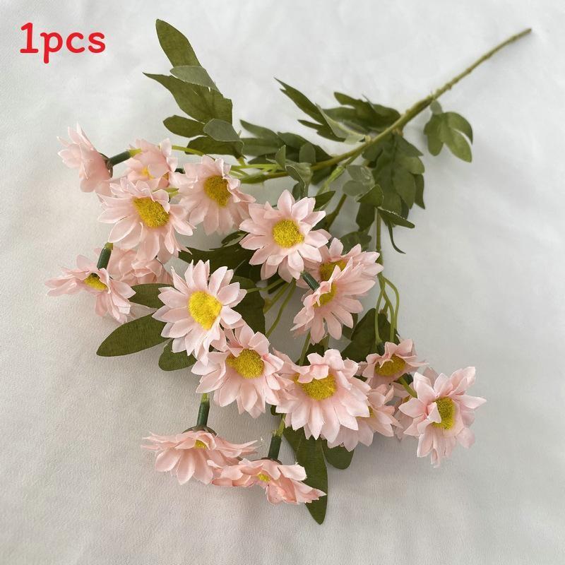 Stem Silk Long Chamomile Flowers For Home Arrangement Wedding Gift Props