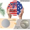 2D Flat Retro Aluminum Wall Stickers In Various Sizes. Independence Day Theme, Fourth of July American Flag, USA Door Decoration/welcome Sign. Ideal