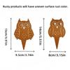 Metal Rusted Animal Garden Stake Art Crafts Statue Backyard Garden Yard Sidewalk Outdoor Backyard Decoration