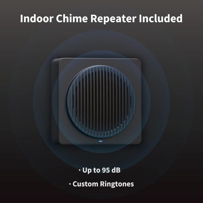 Sonnette Vidéo - AQARA - G4 - Reconnaissance Faciale - Enregistrement 24/7 - Résistant au Vandalisme