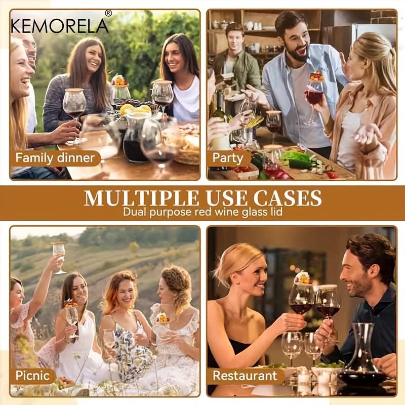 Bamboo Serving Coaster, 4/6PCS Round Appetizer Plate for Cheese Fruit & Snacks, Natural Tray for Wedding Bar Party Use