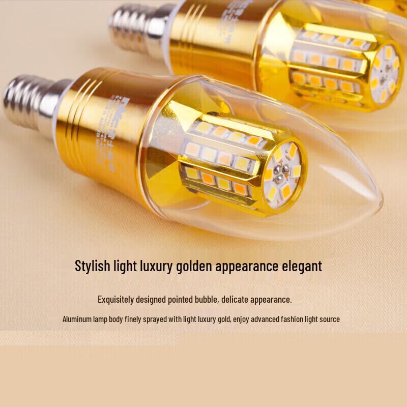 NVC 9W E14 LED Candelabra Bulb 5-Pack