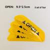 Reflective Car Door Warning Sticker 'OPEN' - Safety Alert Decal for Auto Vehicle, Waterproof Side Door Reflector Strip, Night Visibility Accessories