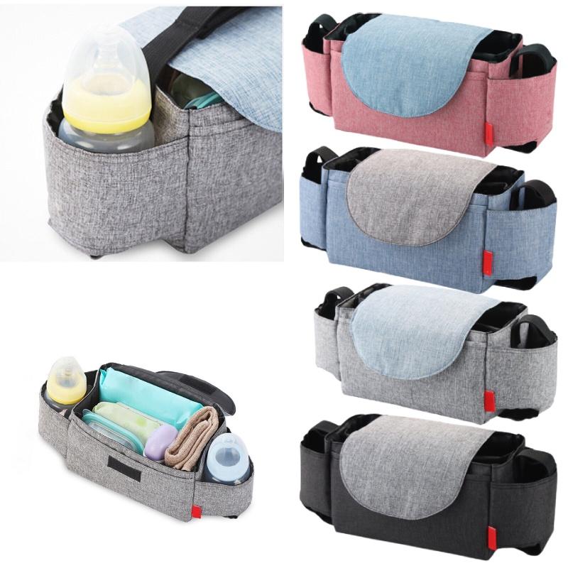 Baby Organiser Pram Mummy Bag Storage Buggy Stroller Pushchair Bottle Cup Holder