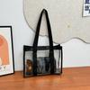 2025 New Casual New Transparent Jelly Bag Daily Street Trend Shoulder Bag Tote Bag Handbag