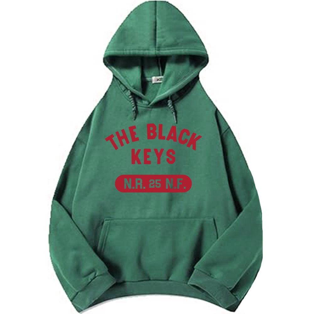 The Black Keys NRNF Sweats à capuche Manches longues Polaire Sweat à capuche pour homme Décontracté Unisexe Streetwear Lourd Mental Mode Pull