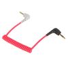 3.5mm to 3.5mm TRRS Cable Male to Male Coiled Right Angle 3.5mm Microphone Patch Cord for Phone Tablet for Rode SC7