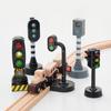 1Pcs Traffic Signal Model Road Scene Toys For Kids Simulation Traffic Light Toy Train Scene Decoration Diy Accessories