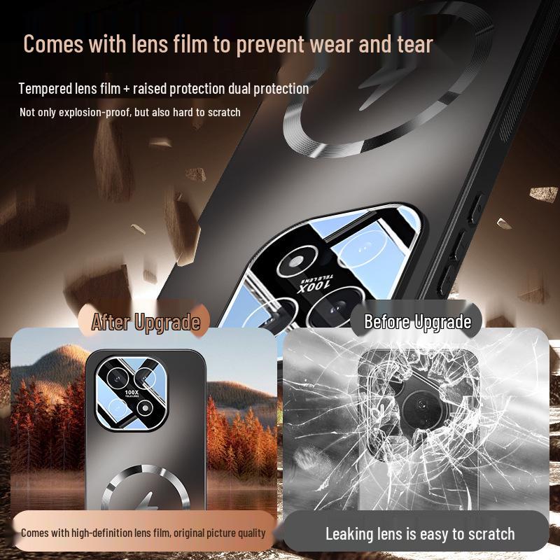 iQOO 15 Lightning Series Magnetic Phone Case with Charging Lens Film, Full Coverage Protection In New Style