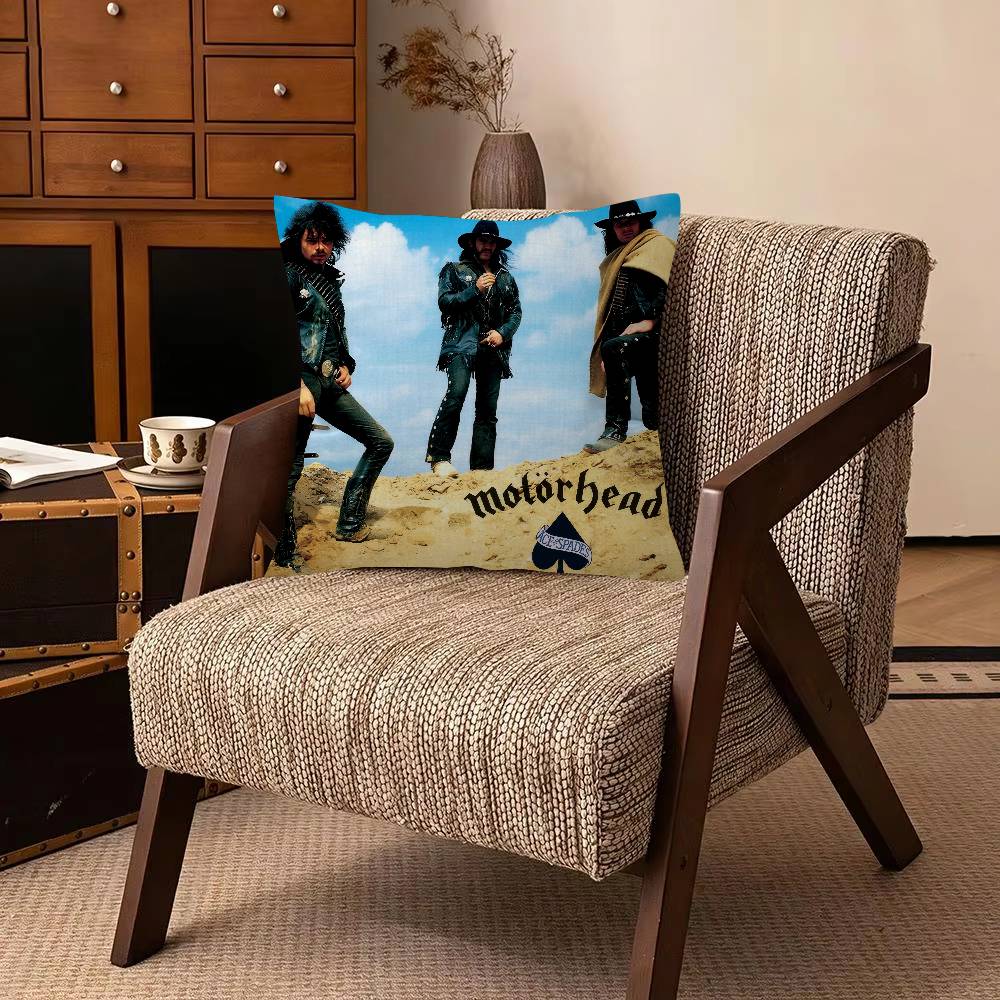 Rock Band MMotorhead Cushion Cover Pillowcase Upholstery Sofa Throw Pillow Home Decor Pillowcas