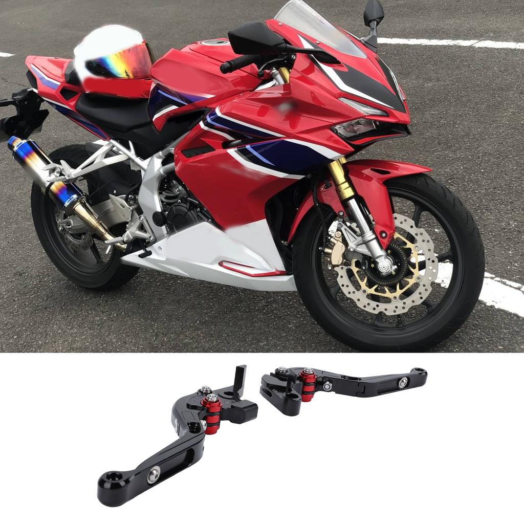 2PCS Motorcycle Brake Clutch Lever 6 Gear Adjustable Better Braking Performance Aluminium Alloy Foldable for CBR250R 2010 To 2020