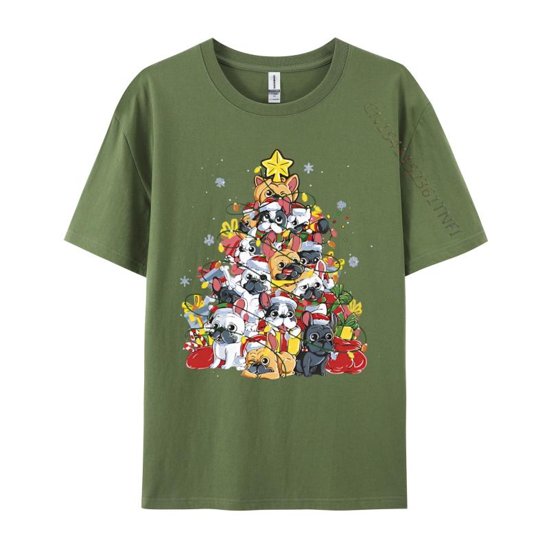 French Bulldog Christmas Ugly Dog Xmas T-shirt Black Cotton Camisa Tees Special T Shirt Street Graphic Tees