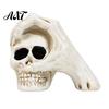 Creative Tricky Festival Gift Halloween Skull Hand Sculpture, Gothic Skeleton Head Figurine, Spooky Resin Indoor Bar Atmosphere Props Decoration