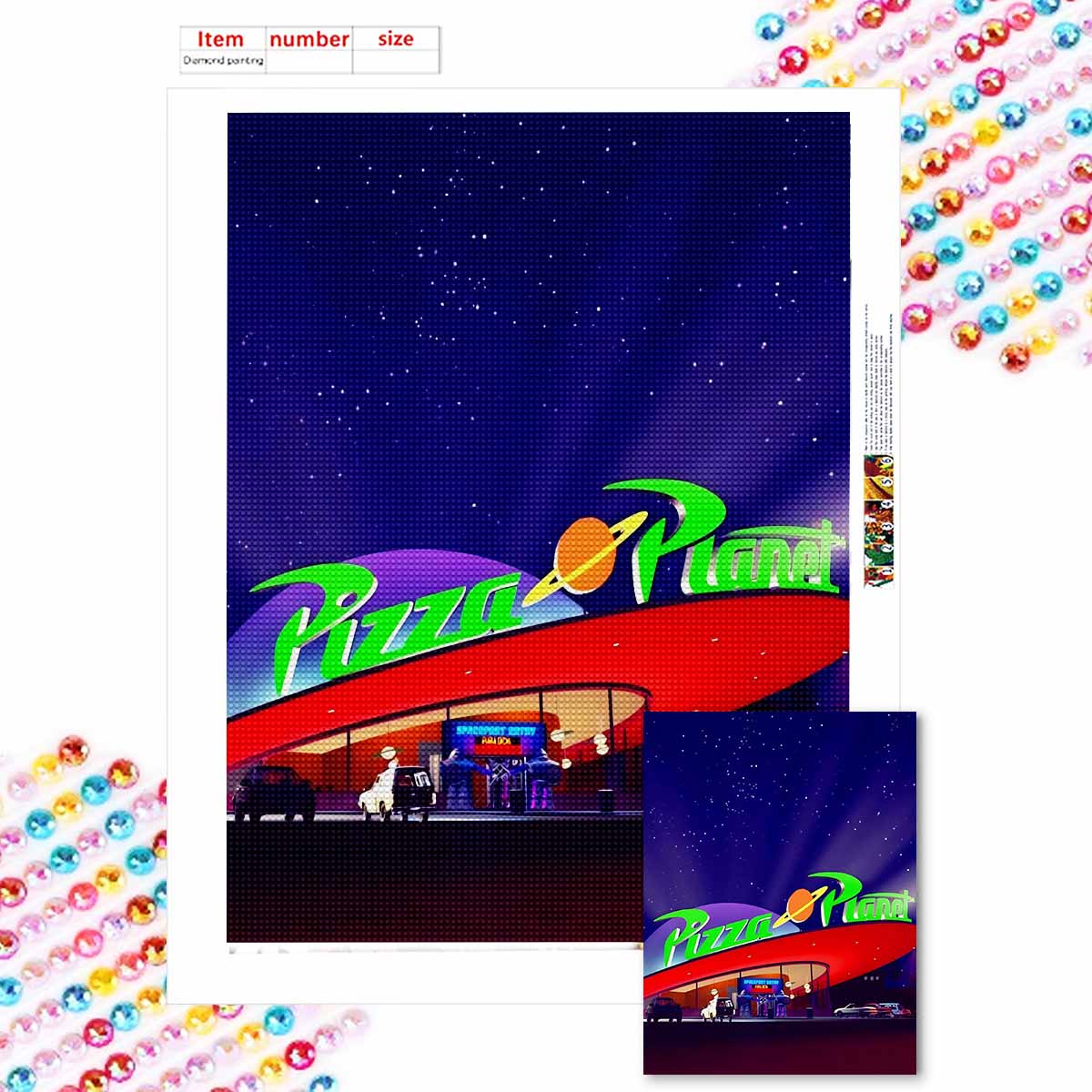 

5D Алмазная живопись своими руками Вечеринка в машине Полная выкладка Стразы Мозаика Вышивка Изделия ручной работы Домашний декор Подарок Round 20x30cm