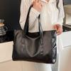 Large Women's Versatile Korean Style Tote Shoulder Handbag - Soft, Trendy & Spacious