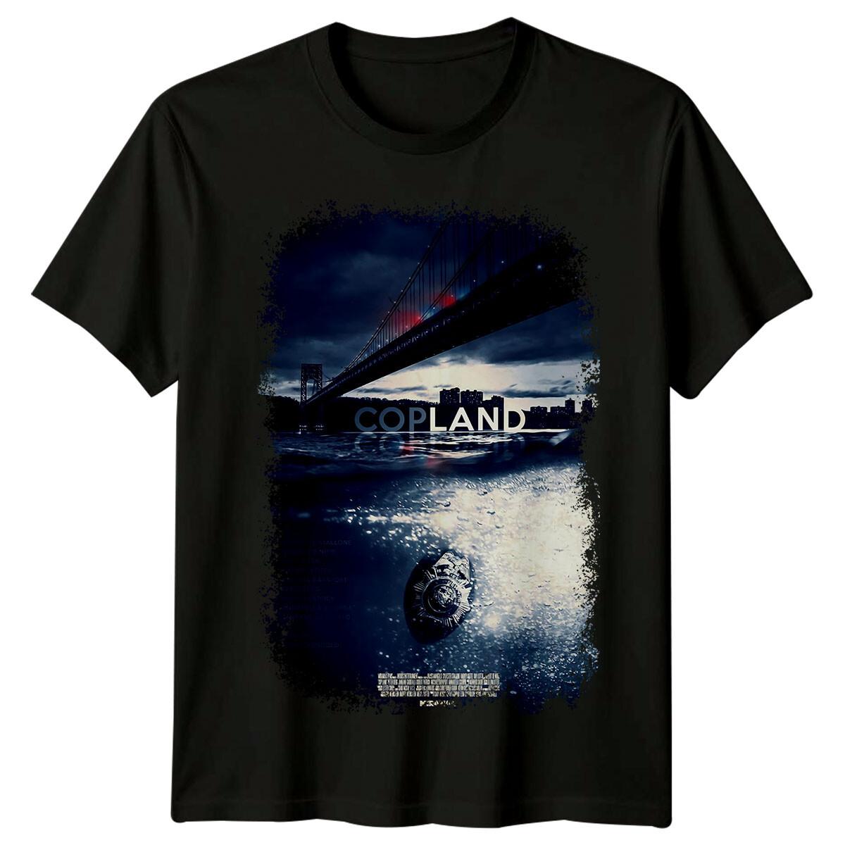 

Cop Land (1997) Movie Poster Inspired 100% Cotton T-shirt Mens Tees Top Retro 90s Tee Unisex XL