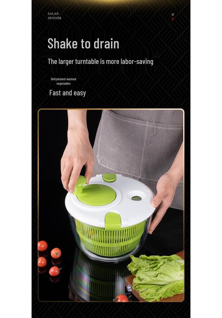 Centrifuga per Insalata e Cesto Disidratatore Manuale in Acciaio Inossidabile