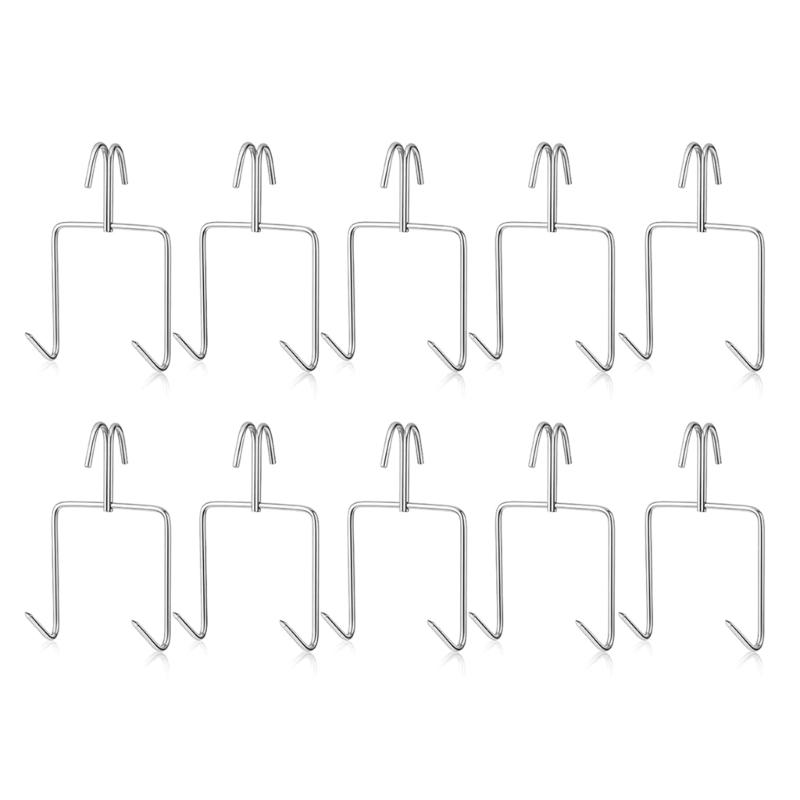

Set Of 10 Professional Grades Meat Hangers Kitchen Slaughterer Equipment For Grilling Hunting And Backyard Barbecues 1