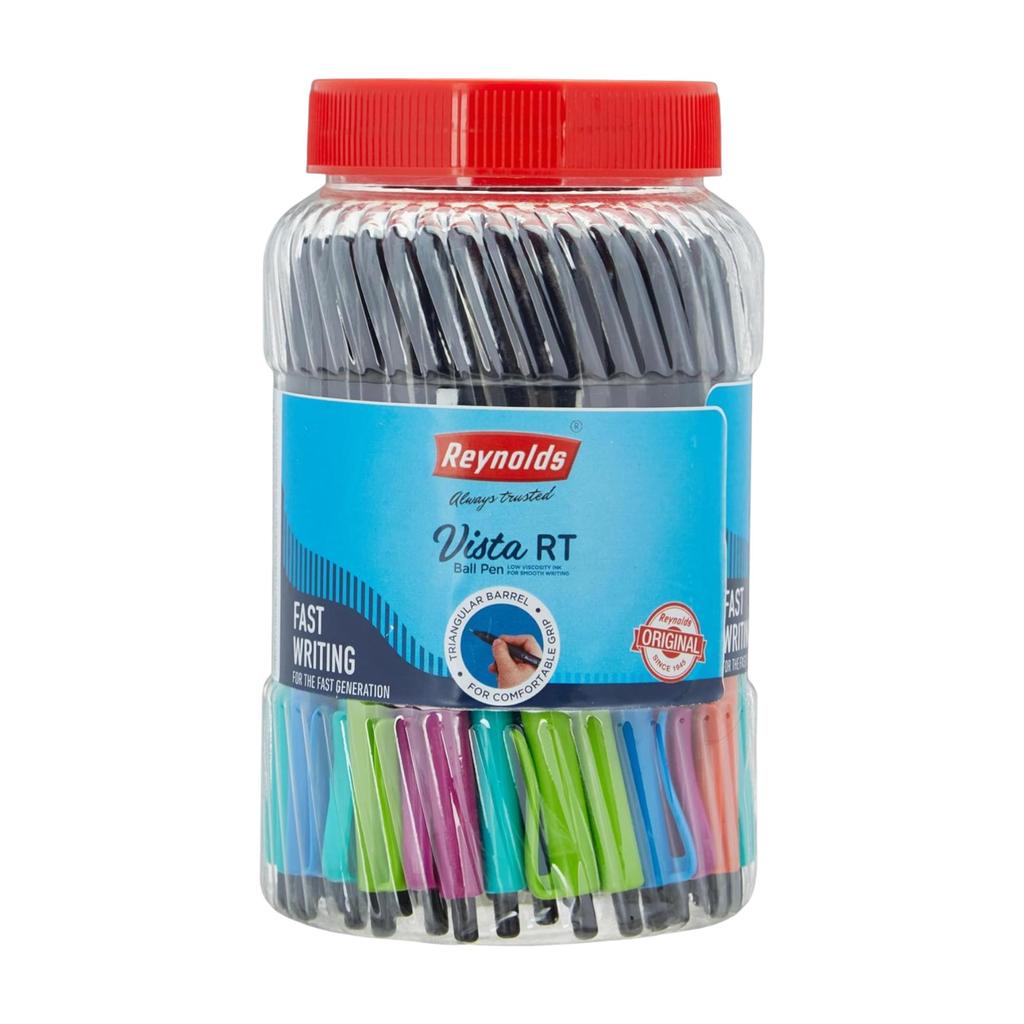 Reynolds Vista 70 Blue Ball Point Pen Pack of 1 X 70 PENS BLUE | Smooth Writing Pens for School, Office & Students | 0.7 mm Tip