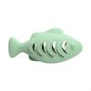 Cat Feeding Toy in Fish Shape, Silicone Chewable Dispenser for Cats
