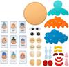 Toys Toys Social Emotional Learning Activities Sensory Montessori Preschool Activities with 2 Face Boards 9 Emotion Cards Kids