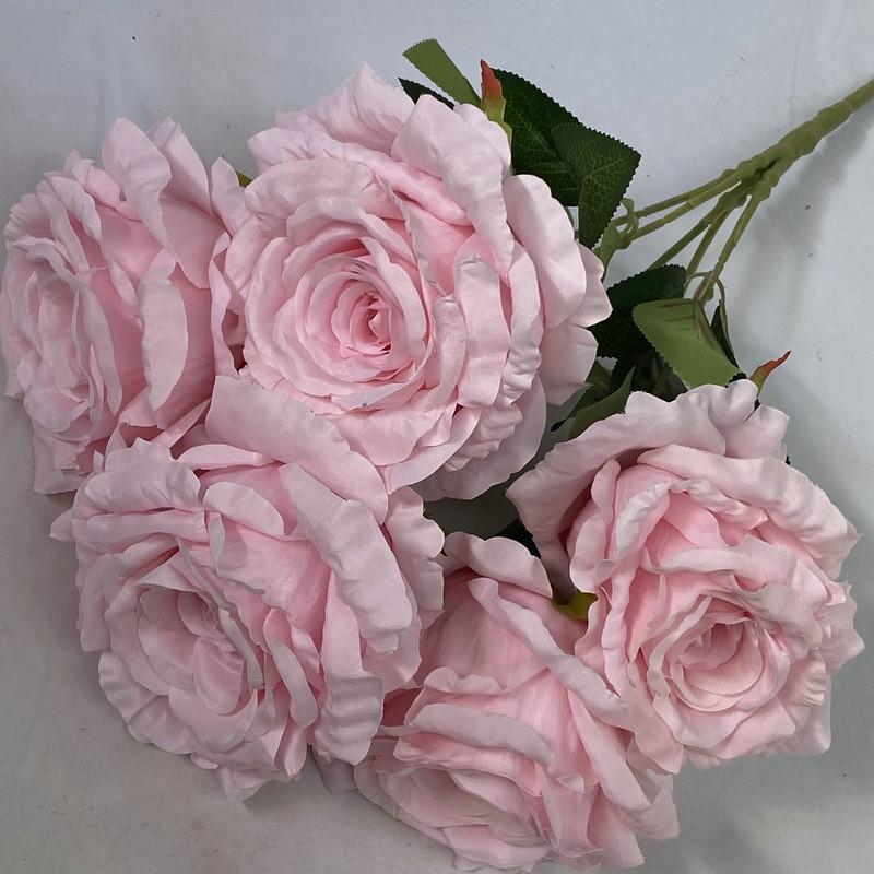 Silk Rose Artificial Flowers Bouquet Wedding Decor Home Photography Floral Prop