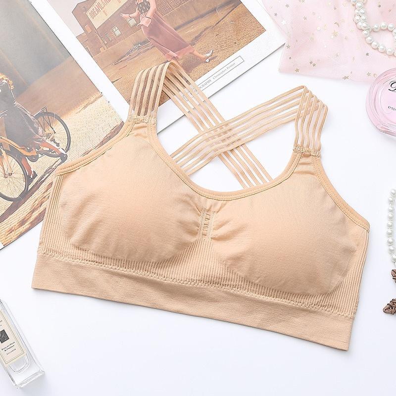 Breathable Athletic Fitness Running Gym Vest Tops Sportswear Bras Women YogaSport Bra Women Shockproof Sexy Back Sports Bras