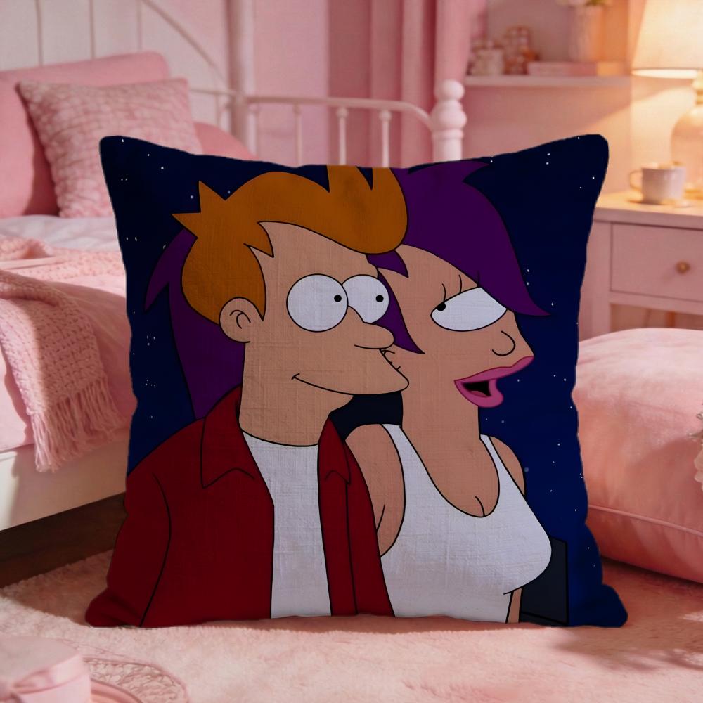 FFuturamas Classic Anime Cushion Cover Premium Comfort Reversible Pillow Cove Two In One Design For Any Room  Car Interior