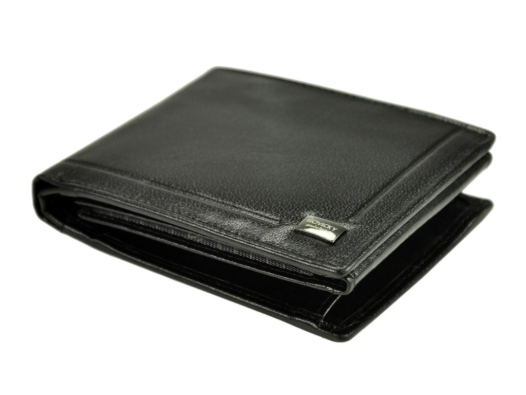 Skórzany męski portfel Rovicky PC-103-BAR RFID