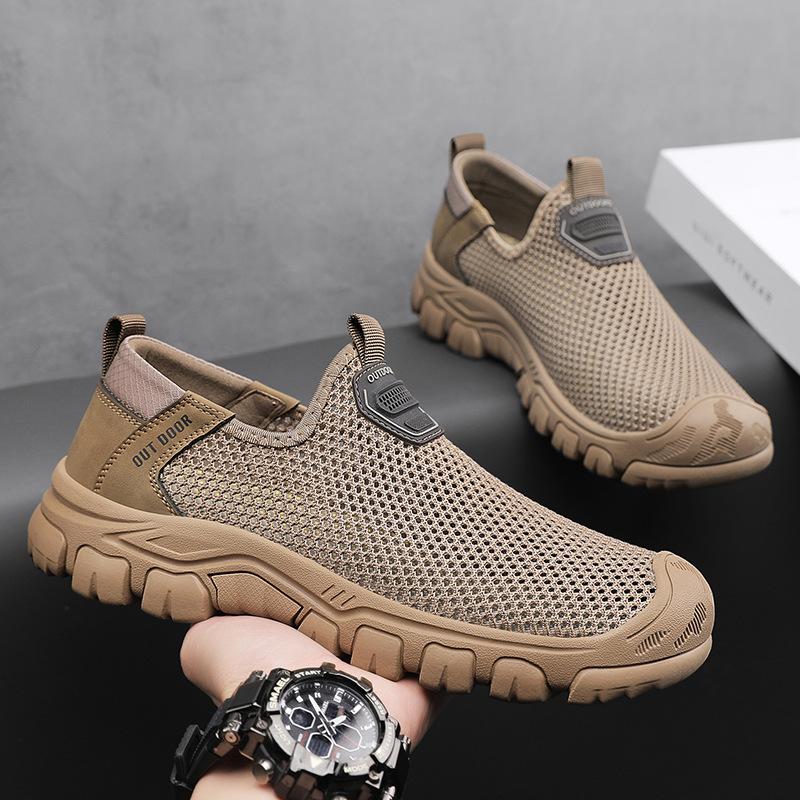 Amazon Hot-selling Large-size Outdoor Sports Men's Shoes Summer New Breathable Men's One-pedal Mesh Shoes