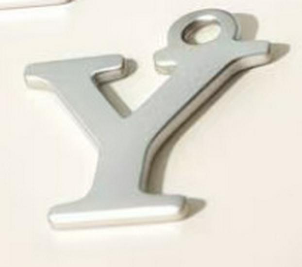 DIY Jewelry Accessories: 26 Alphabet Titanium Steel Pendants for Bracelets, Necklaces, Handmade Charms