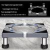 Universal Washing Machine & Refrigerator Stand with Stainless Steel Wheels