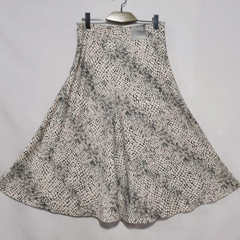 

Original Single Cut Label Silks and Satins A- Line Umbrella Skirt Slim Looking High plus Size Skirt Easiest for Match Long Skirt Accessible Luxury Ivory White Print 20