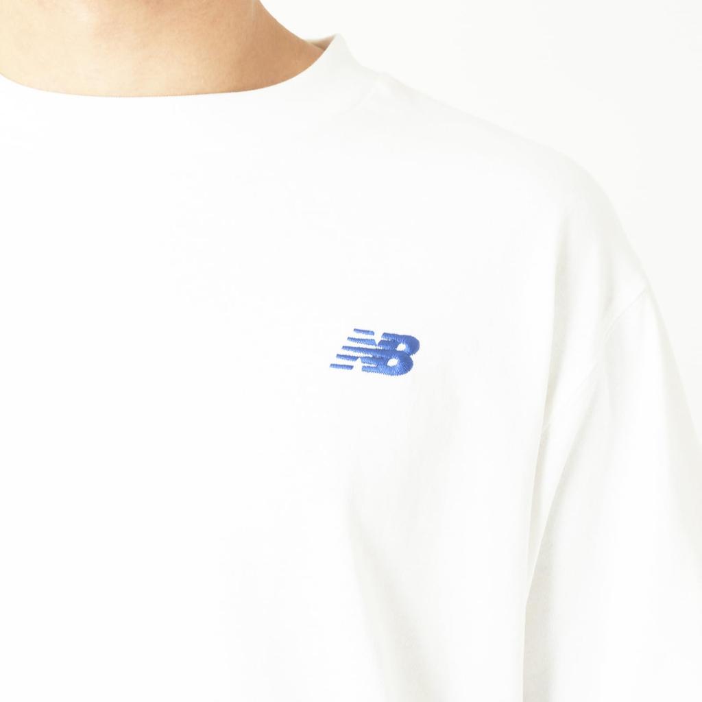 FINE BOYS Listed Short Sleeve Baseball Essentials Short Sleeve Heavy Weight Short Sleeve WT L [New Balance] T-Shirt T-Shirt (MT43948) T-Shirt (White)