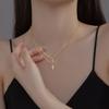 Real 925 Silver Double Layer Necklace Silver Shinying Zirconia Leaf and Cross Pendant for Women Wedding Party Jewelry