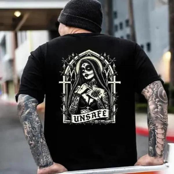 UNSAFE Tattooed Nun T-shirt XS