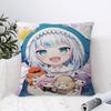 Gawr Gura Kawaii Cushion Cover Pillow Cover Decor Pillowcase Printed Cushion Case for Couch