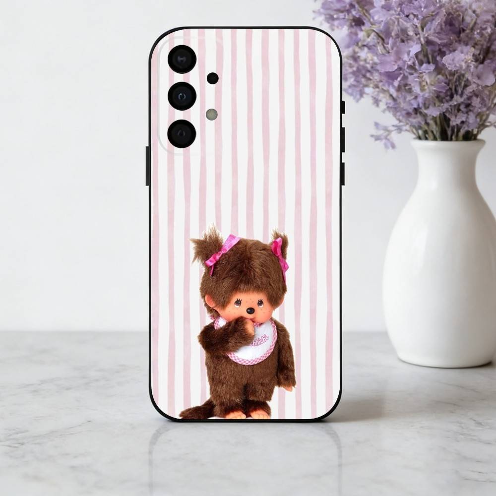 C-Cute M-Monchhichis-S Phone Case For Samsung Galaxy A73,A72,A71,A70,A53,A52,A51,Soft Silicone Black Cover