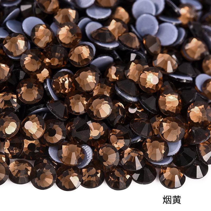 Imitation Austrian Hot Diamond Manicure Glass Flat Bottom Drill Adhesive Rhinestone Diy Clothing Accessories Hot Melt Adhesive Bottom Drill