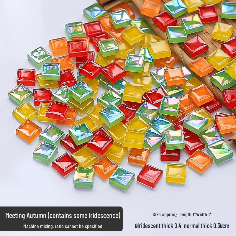 1kg Mosaic Iridescent Crystal Glass for DIY Children’s Handicrafts