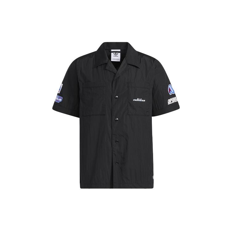 adidas originals Tgp Ss Shirt Contrasting Colors Logo Racing Short Sleeve Black Men s H57828 S