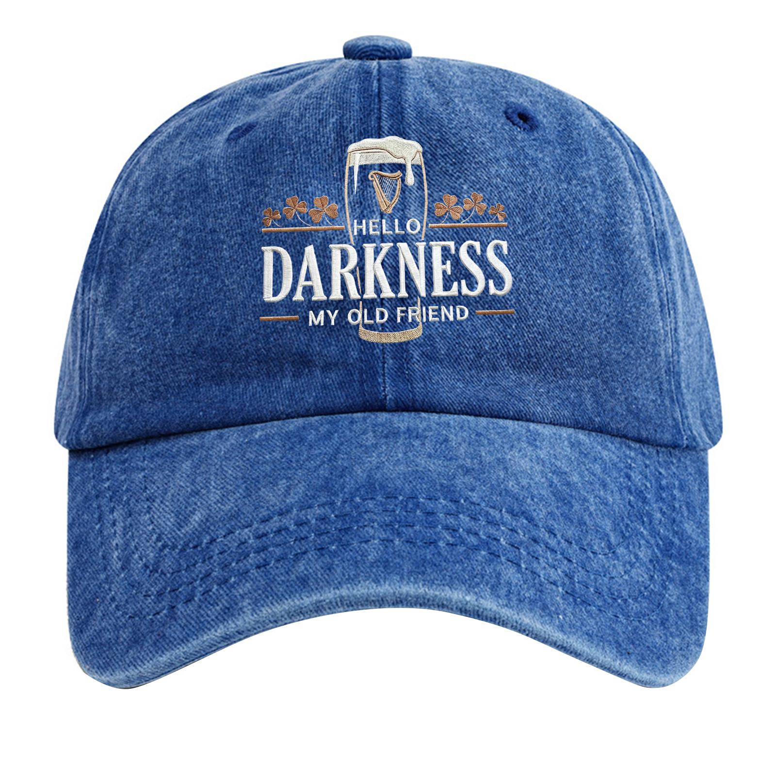 

Washed Cotton Soft Top Baseball Cap Vintage Style Distressed Denim Hat Adjustable Back Strap Casual Outdoor Headwear One Size