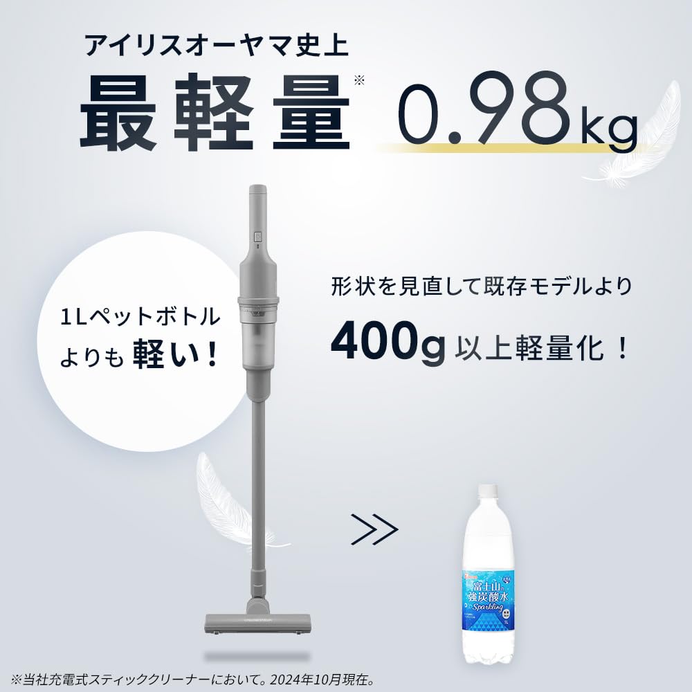 Iris Ohyama Vacuum Cleaner Cordless Cyclone Type Lightweight Handy 2way Gap Nozzle 0.98kg SCD-22AZ1-H