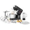 Robot Pâtissier Multifonction Sencor STM3760WH - 1000W avec Blender et Hachoir a Viande, Bol Inox 4,5L, 6 Vitesses+Pulse, Noir