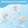 32 PCS Bathtub Jet Covers Silicone Hole Plug Waterproof Tube Plugs White 4 Sizes Bathtub Plug Fit for 12mm 14mm 16mm 22-23mm Bathtub Hole