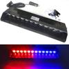 Police Warning Light Car LED Flashing Signal Lamp Windshield Strobe Light Car Truck Emergency Light 12LEDs 16 Flashing Modes 12V