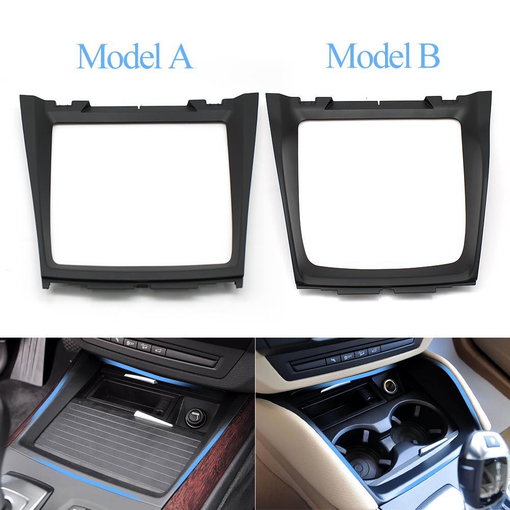 E70 E71 E72 Front Center Console Water Cup Holder Decorative Cover Panel Bezel For BMW X5 X6 2008-2014 51166956756,51169129401